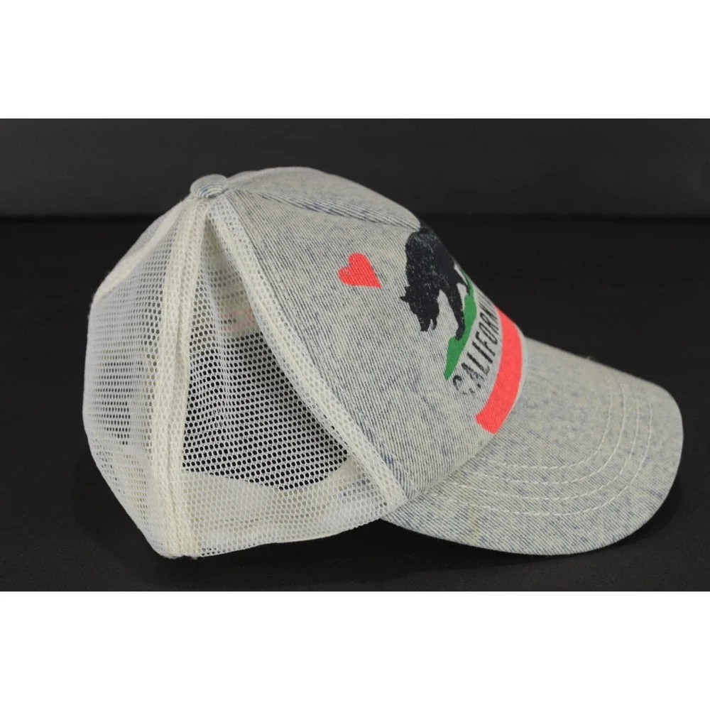 Billabong Trucker Hat Cap California Love SnapBack Bear Heart Fast‎